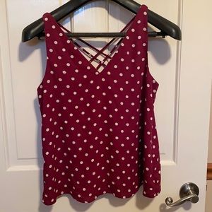 Express Polka Dot Blouse- Size XS